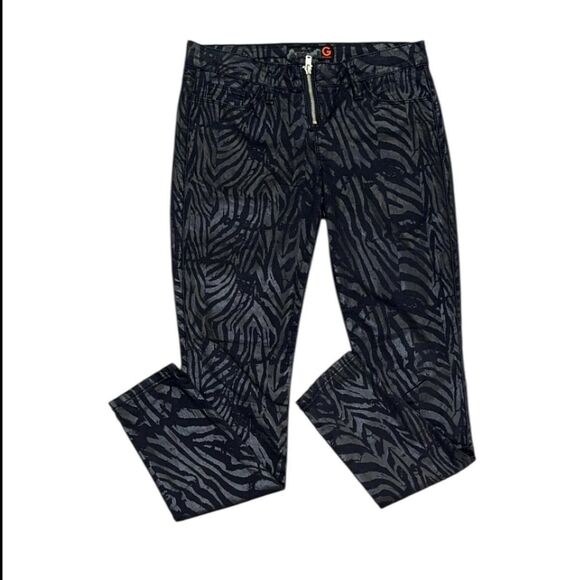 G by Guess Denim - G by Guess black animal print skinny jeans